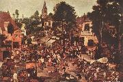 BRUEGHEL, Pieter the Younger Village Feast oil painting on canvas